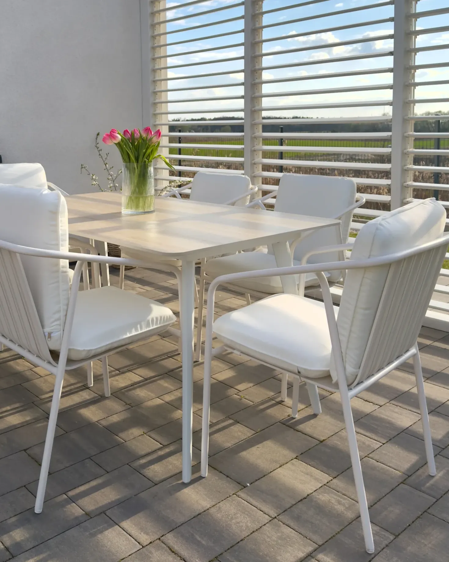 Tavolo da pranzo da giardino RODALLO 160 cm 90 cm Pietra Effetto travertino
