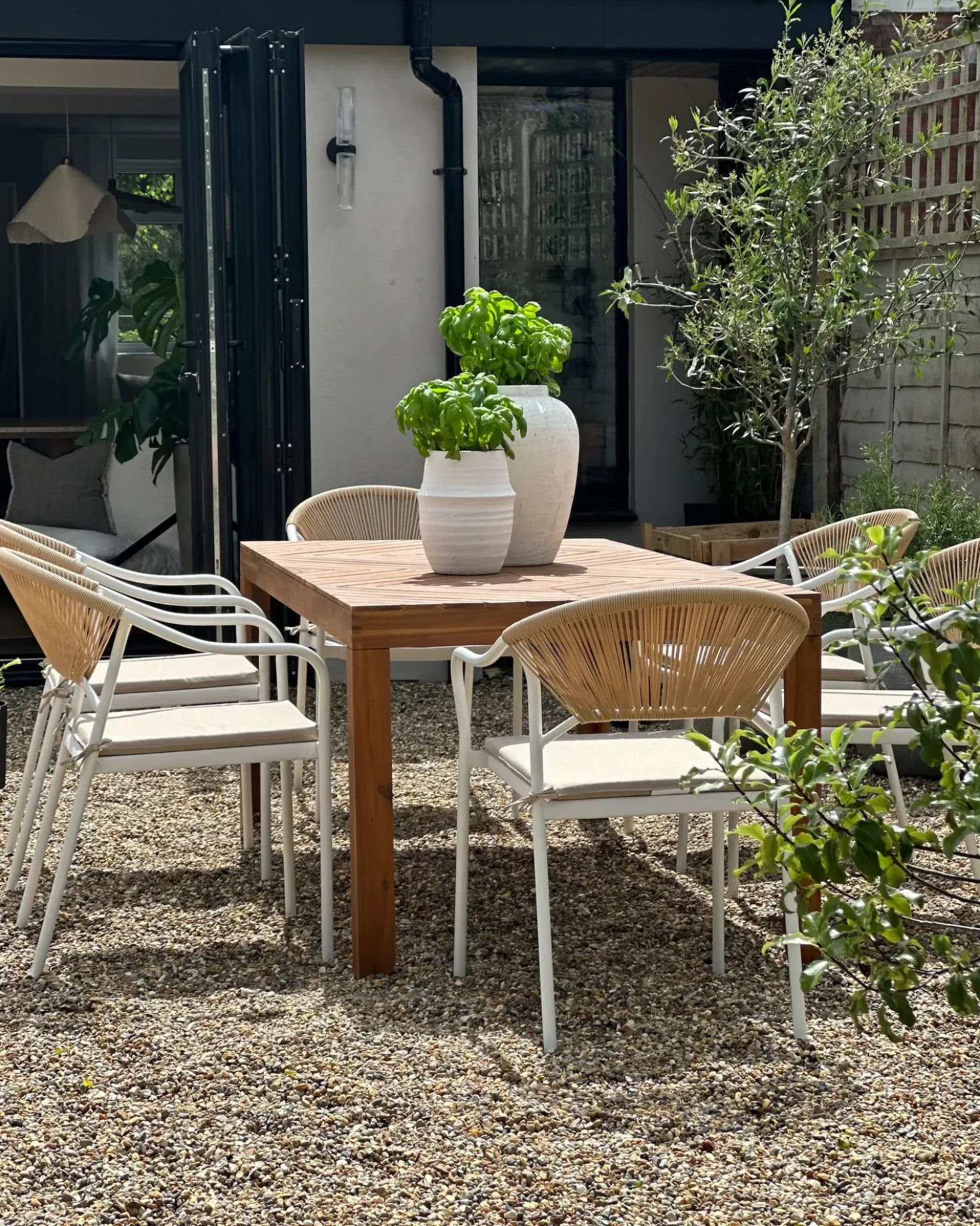 Tavolo da pranzo da giardino BARATTI 180 cm 90 cm Legno d'acacia Marrone