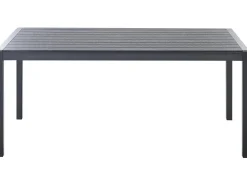 Tavolo da pranzo da giardino VERNIO 180 cm 90 cm Metallo Nero
