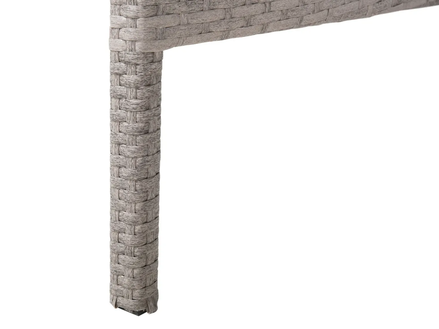Tavolo da pranzo da giardino VITERBO 145 cm 80 cm Vetro Grigio chiaro