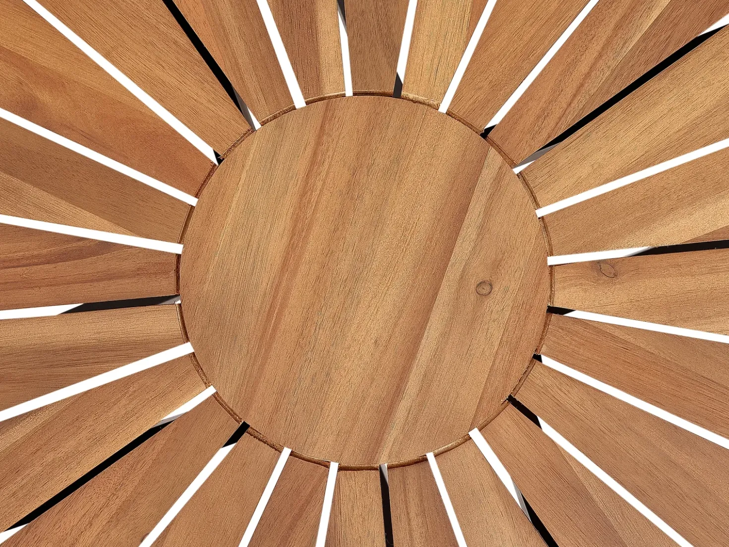 Tavolo da pranzo da giardino CISSONE 110 cm 110 cm Legno d'acacia Marrone
