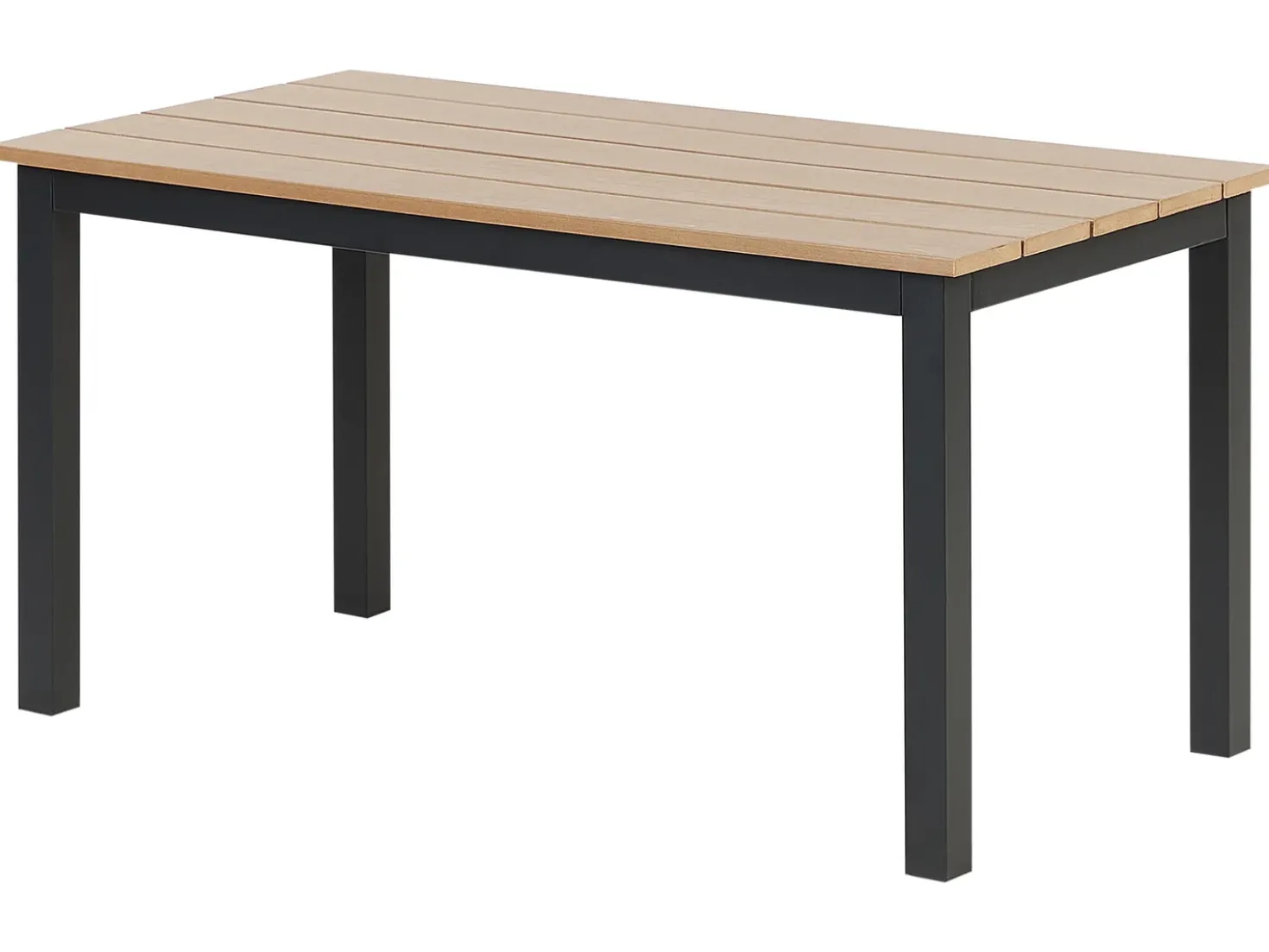 Tavolo da pranzo da giardino MESSINA 100 cm 52 cm Nero