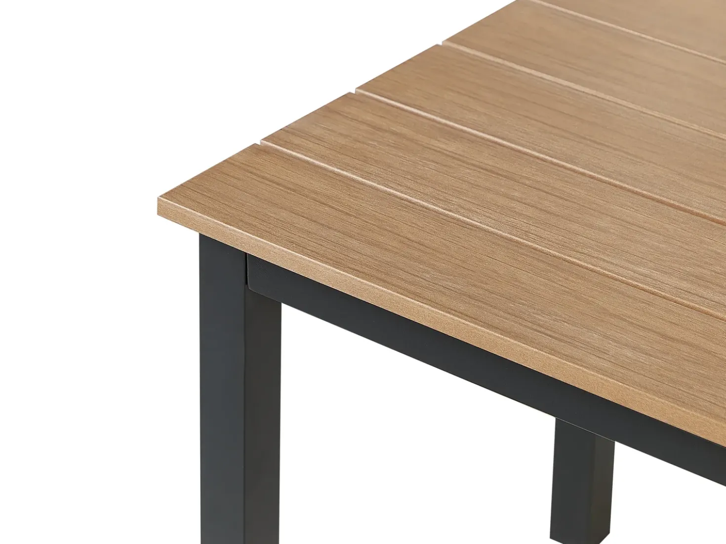Tavolo da pranzo da giardino MESSINA 100 cm 52 cm Nero