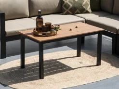 Tavolo da pranzo da giardino MESSINA 100 cm 52 cm Nero
