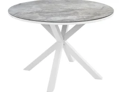 Tavolo da pranzo da giardino MALETTO 120 cm 120 cm Vetro Grigio scuro