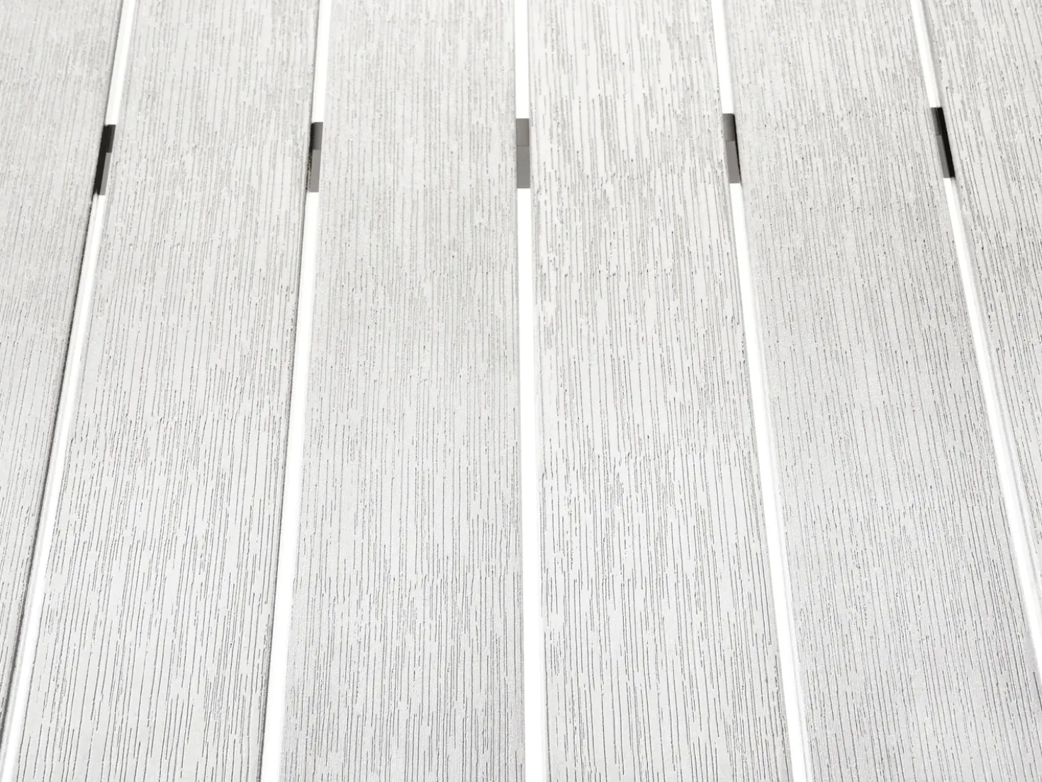Tavolo da pranzo da giardino VERNIO 180 cm 90 cm Metallo Bianco