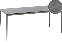 Tavolo da pranzo da giardino SOVARETO 180 cm 90 cm Effetto pietra Grigio scuro