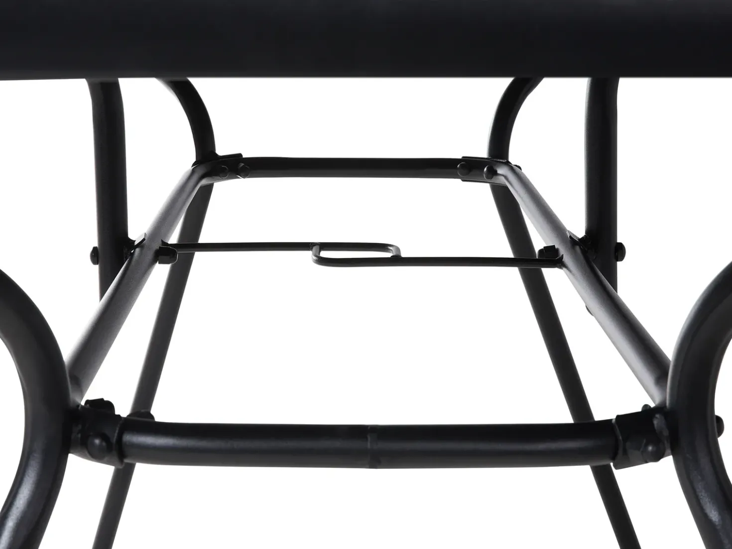 Tavolo da pranzo da giardino LIVO 140 cm 80 cm Vetro Nero