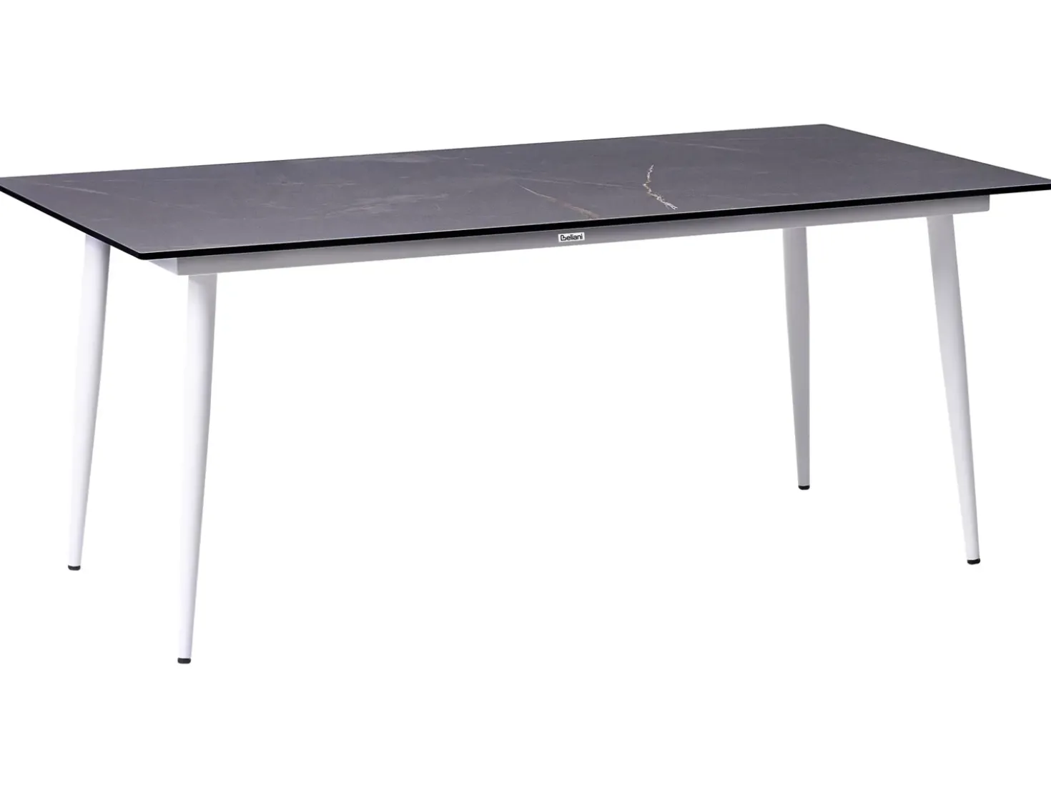 Tavolo da pranzo da giardino TOLENTINO 180 cm 90 cm Effetto marmo Marmo Grigio