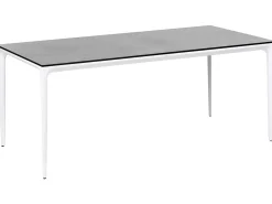 Tavolo da pranzo da giardino SOVARETO 180 cm 90 cm Effetto pietra Grigio scuro