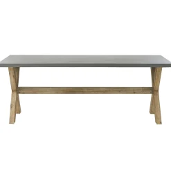 Tavolo da pranzo da giardino OLBIA 200 cm 100 cm Cemento Grigio