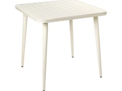 Tavolo da pranzo da giardino NATURNO 80 cm 80 cm Metallo Beige chiaro
