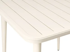 Tavolo da pranzo da giardino NATURNO 80 cm 80 cm Metallo Beige chiaro