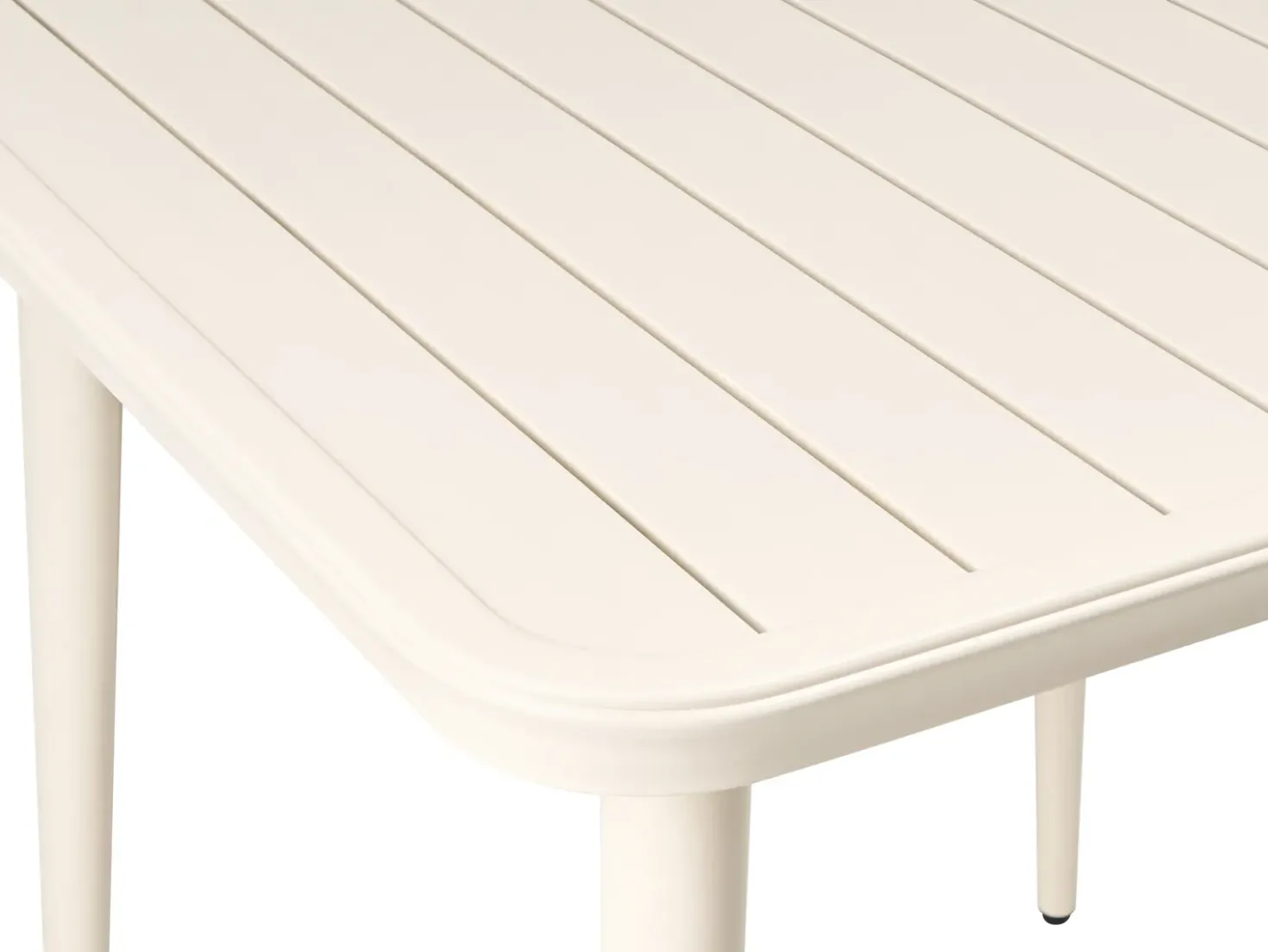 Tavolo da pranzo da giardino NATURNO 80 cm 80 cm Metallo Beige chiaro