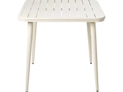 Tavolo da pranzo da giardino NATURNO 80 cm 80 cm Metallo Beige chiaro