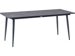 Tavolo da pranzo da giardino TOLENTINO 180 cm 90 cm Effetto pietra Grigio