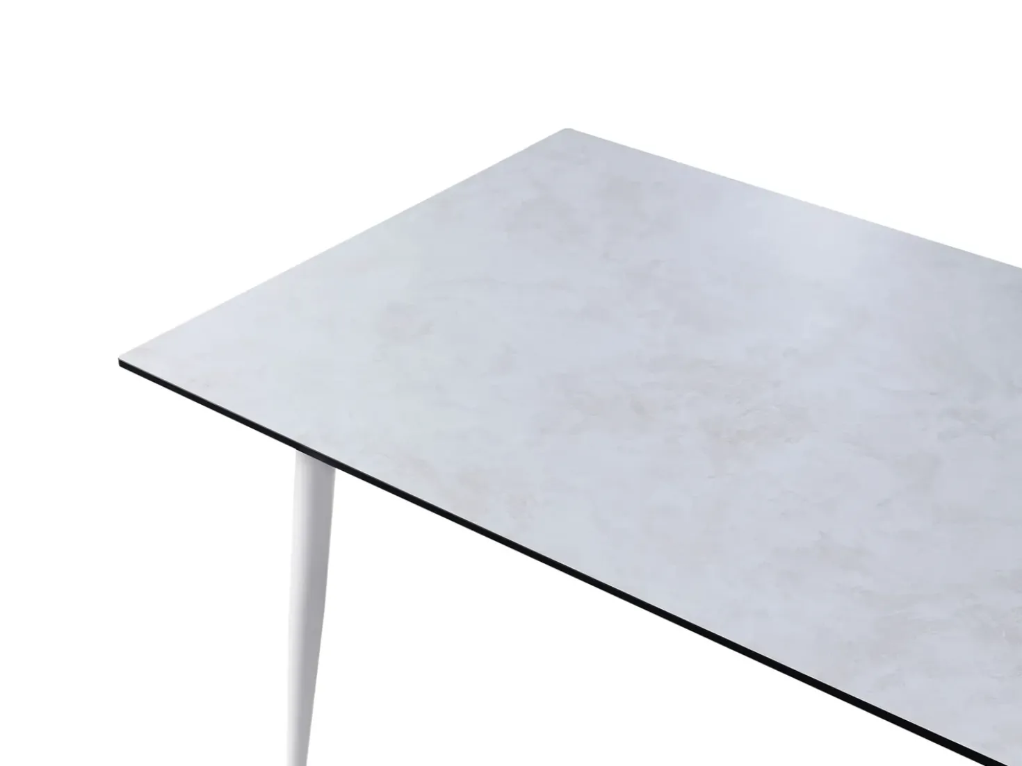 Tavolo da pranzo da giardino TOLENTINO 180 cm 90 cm Effetto pietra Grigio chiaro