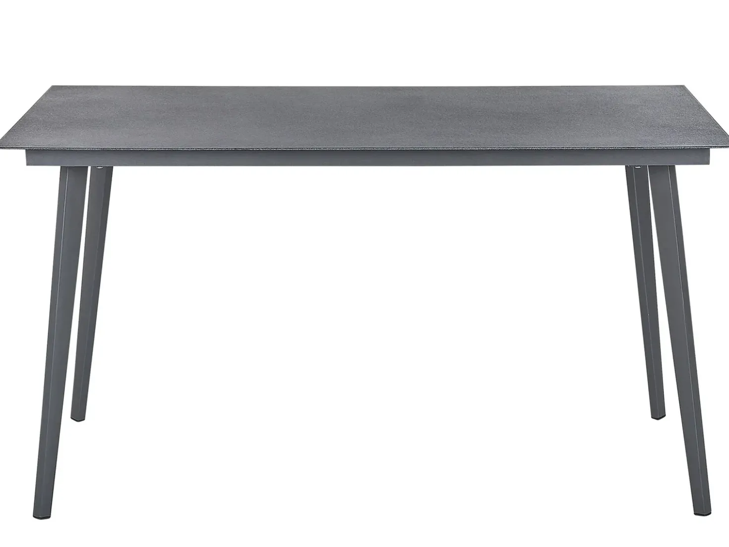 Tavolo da pranzo da giardino MILETO 140 cm 80 cm Vetro Grigio