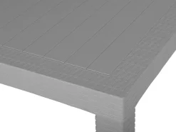 Tavolo da pranzo da giardino FOSSANO 140 cm 80 cm Grigio chiaro