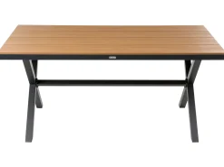 Tavolo da pranzo da giardino TIANO 160 cm 90 cm Metallo Nero