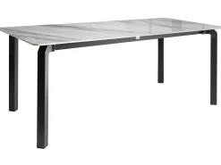 Tavolo da pranzo da giardino FELETTO 180 cm 90 cm Pietra Marmo Grigio