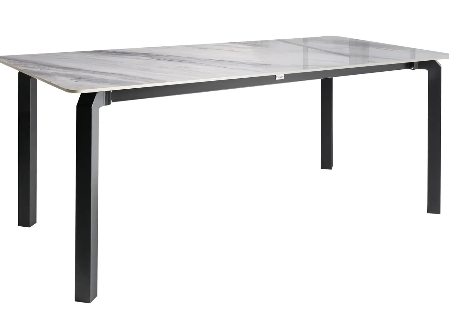 Tavolo da pranzo da giardino FELETTO 180 cm 90 cm Pietra Marmo Grigio