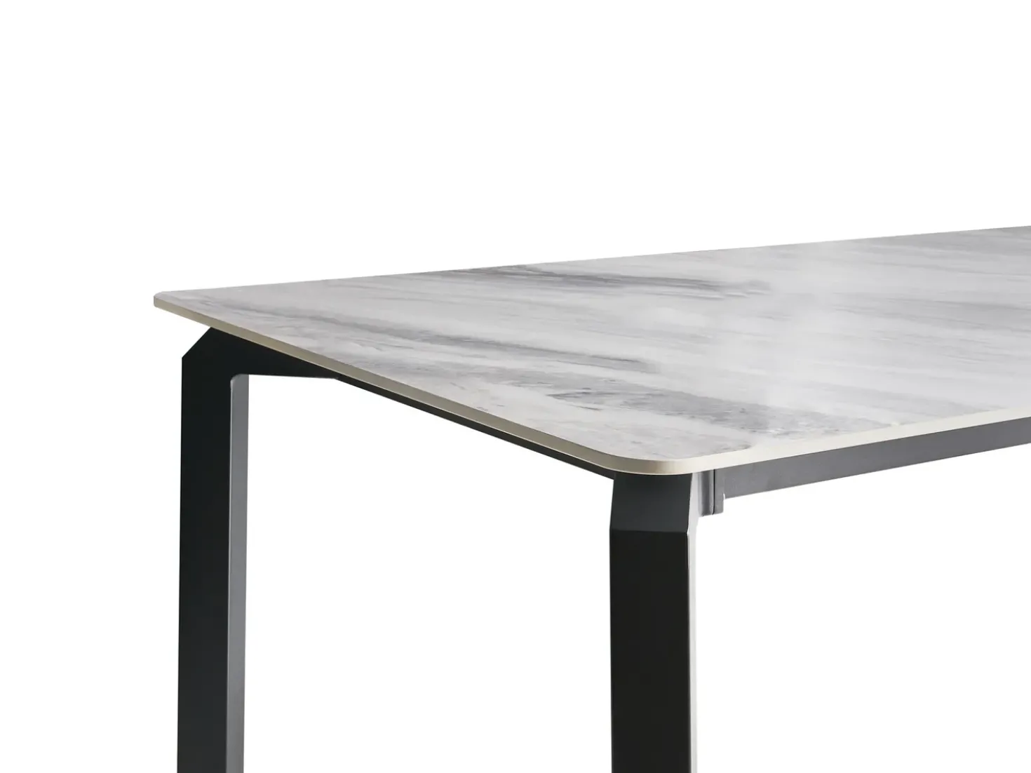 Tavolo da pranzo da giardino FELETTO 180 cm 90 cm Pietra Marmo Grigio