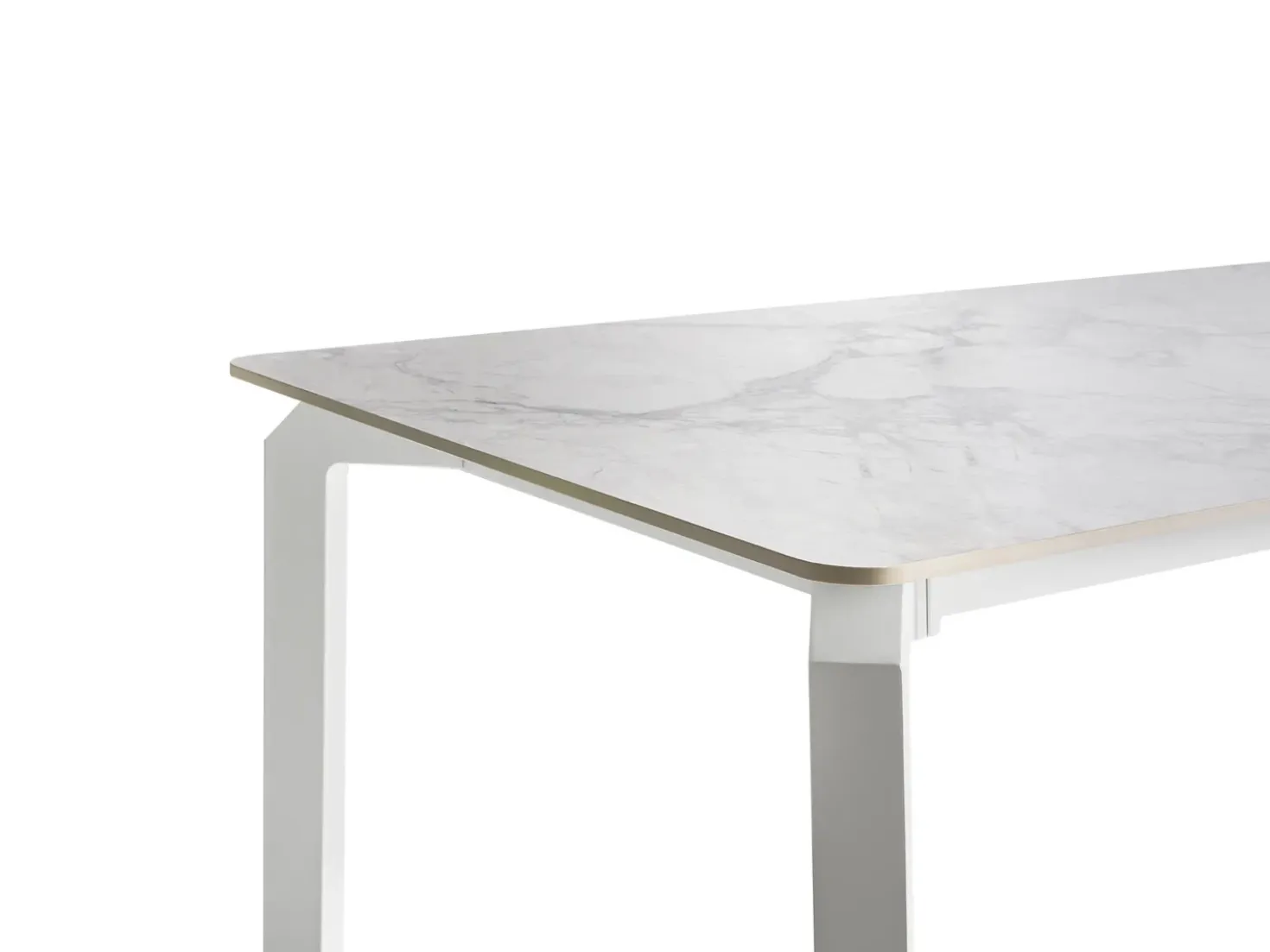 Tavolo da pranzo da giardino FELETTO 180 cm 90 cm Pietra Marmo bianco