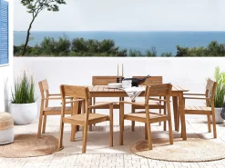 Tavolo da pranzo da giardino FORNELLI 180 cm 90 cm Legno d'acacia Marrone