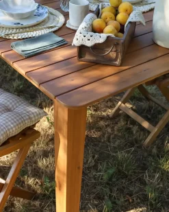 Tavolo da pranzo da giardino FORNELLI 180 cm 90 cm Legno d'acacia Marrone