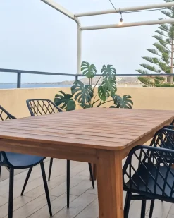 Tavolo da pranzo da giardino FORNELLI 180 cm 90 cm Legno d'acacia Marrone