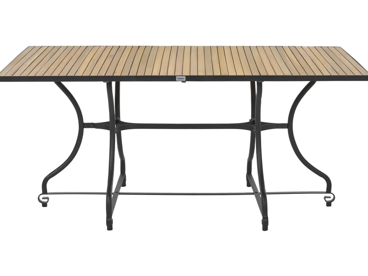 Tavolo da pranzo da giardino LASCARI 160 cm 90 cm Legno d'acacia Marrone chiaro