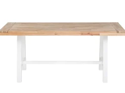 Tavolo da pranzo da giardino SCANIA 170 cm 80 cm Legno d'acacia Bianco