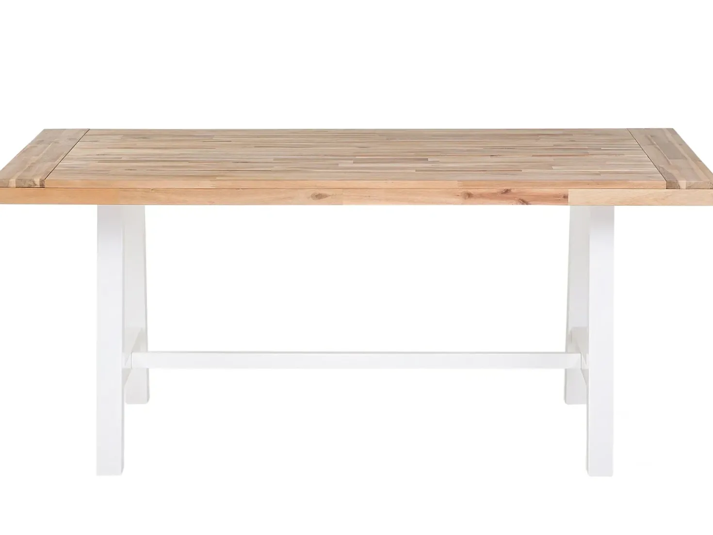 Tavolo da pranzo da giardino SCANIA 170 cm 80 cm Legno d'acacia Bianco