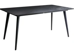 Tavolo da pranzo da giardino RODALLO 160 cm 90 cm Pietra Marmo nero