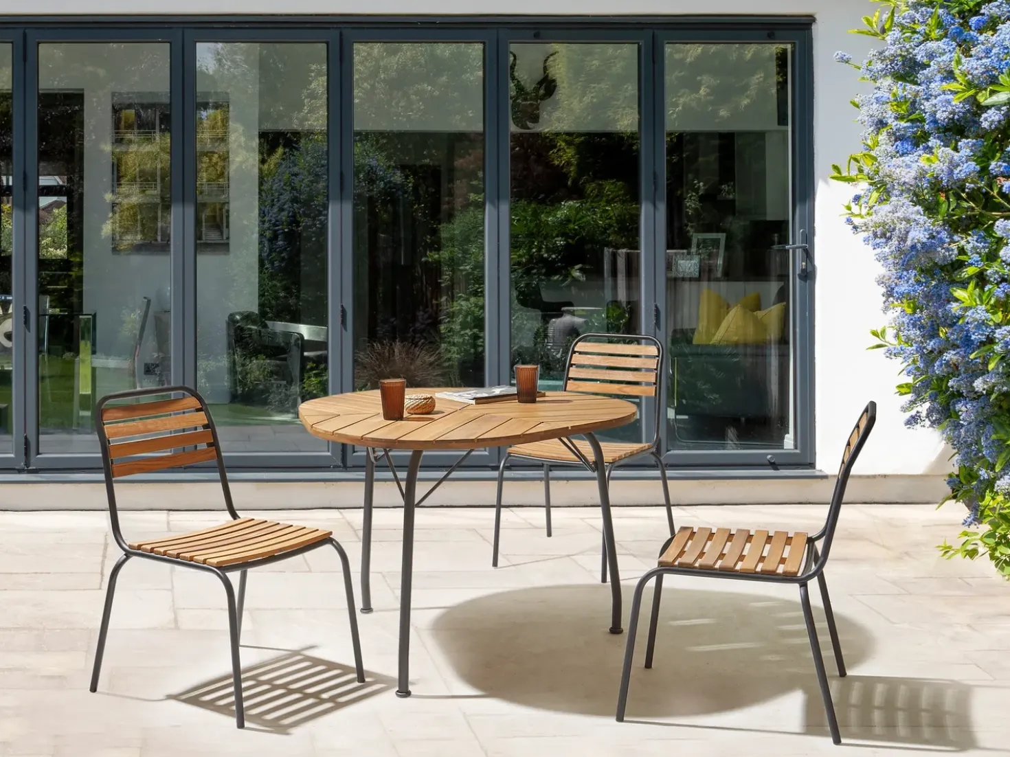 Tavolo da pranzo da giardino VARENNA 106 cm 103 cm Legno d'acacia Marrone