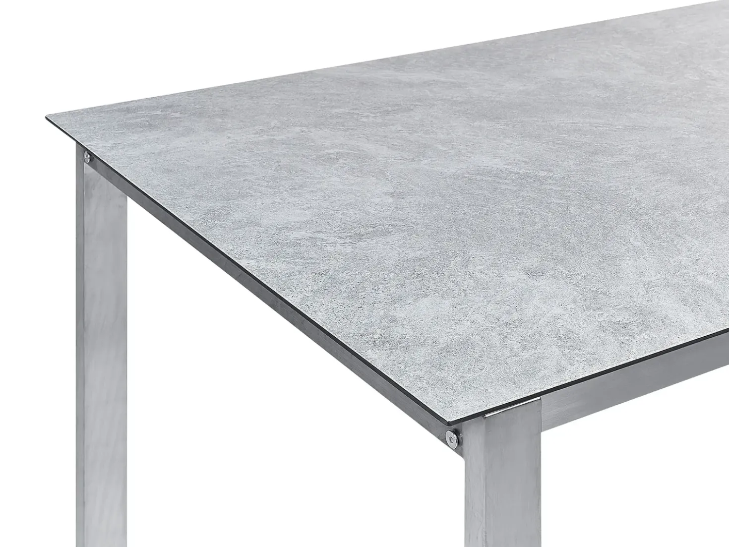 Tavolo da pranzo da giardino COSOLETO 180 cm 90 cm Vetro Grigio