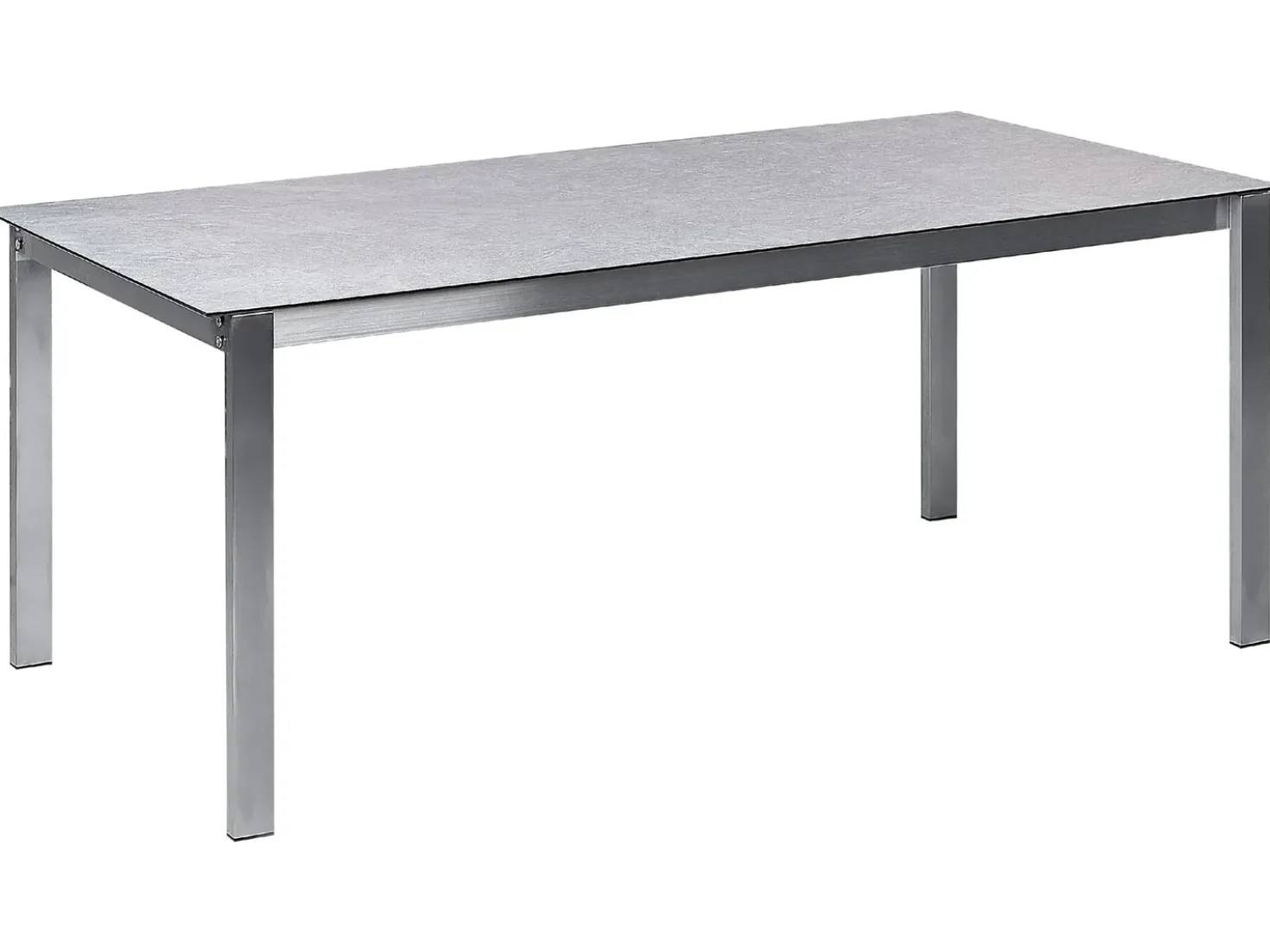 Tavolo da pranzo da giardino COSOLETO 180 cm 90 cm Vetro Grigio