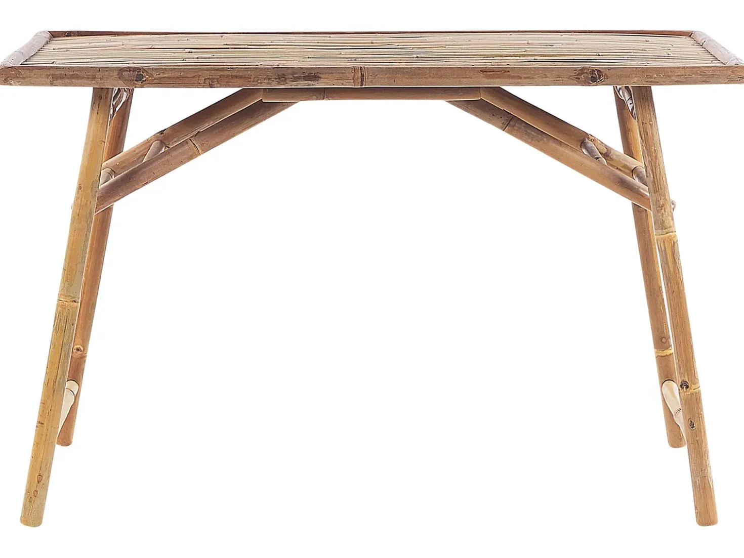 Tavolo da pranzo da giardino MOLISE 120 cm 69 cm Bambù Marrone chiaro