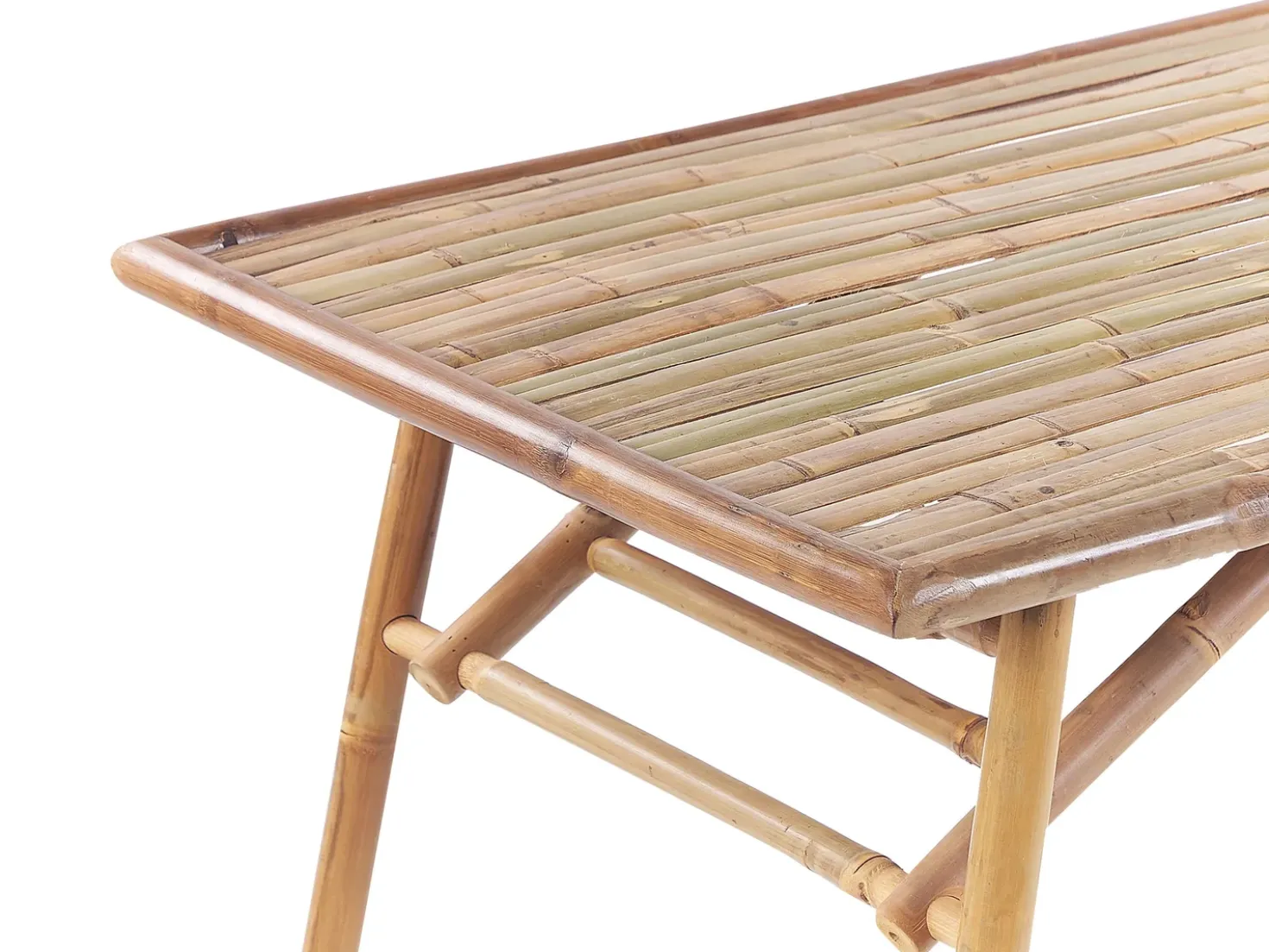 Tavolo da pranzo da giardino MOLISE 120 cm 69 cm Bambù Marrone chiaro