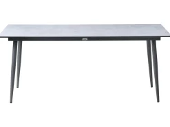 Tavolo da pranzo da giardino TOLENTINO 180 cm 90 cm Effetto pietra Grigio chiaro