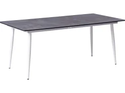 Tavolo da pranzo da giardino TOLENTINO 180 cm 90 cm Effetto pietra Grigio