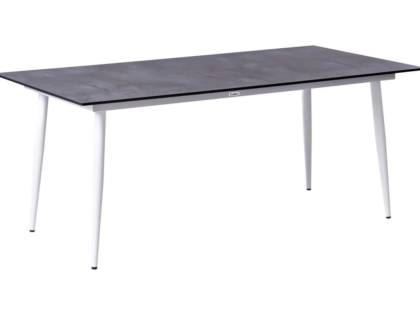 Tavolo da pranzo da giardino TOLENTINO 180 cm 90 cm Effetto pietra Grigio