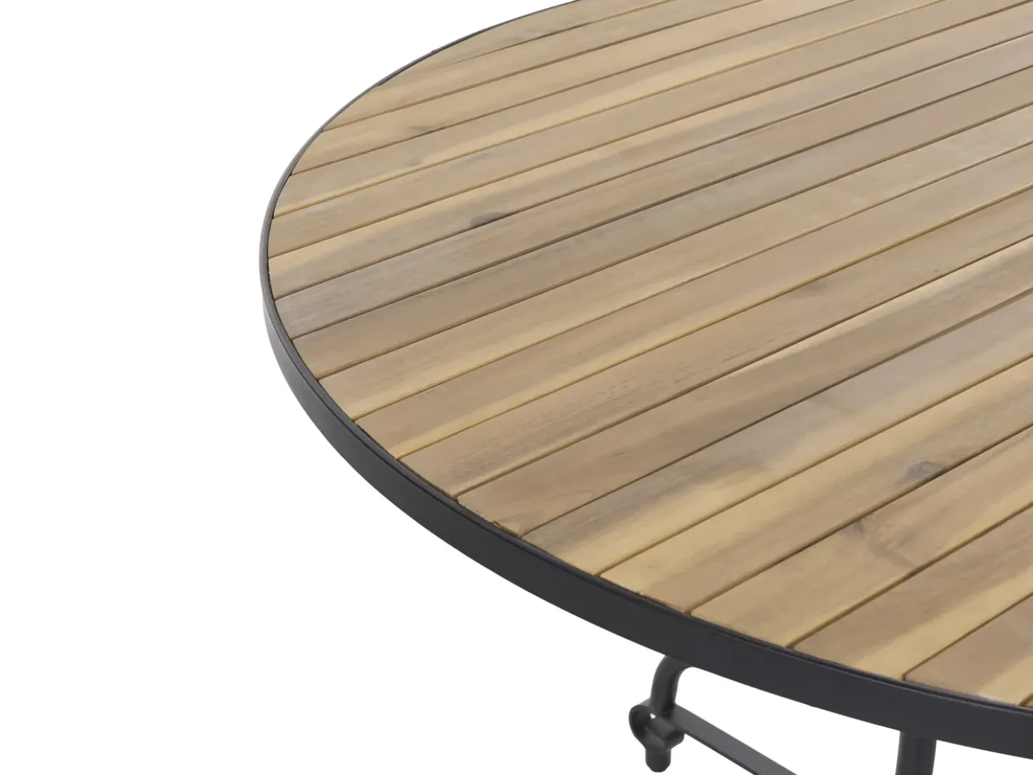 Tavolo da pranzo da giardino LASCARI 120 cm 120 cm Legno d'acacia Marrone chiaro
