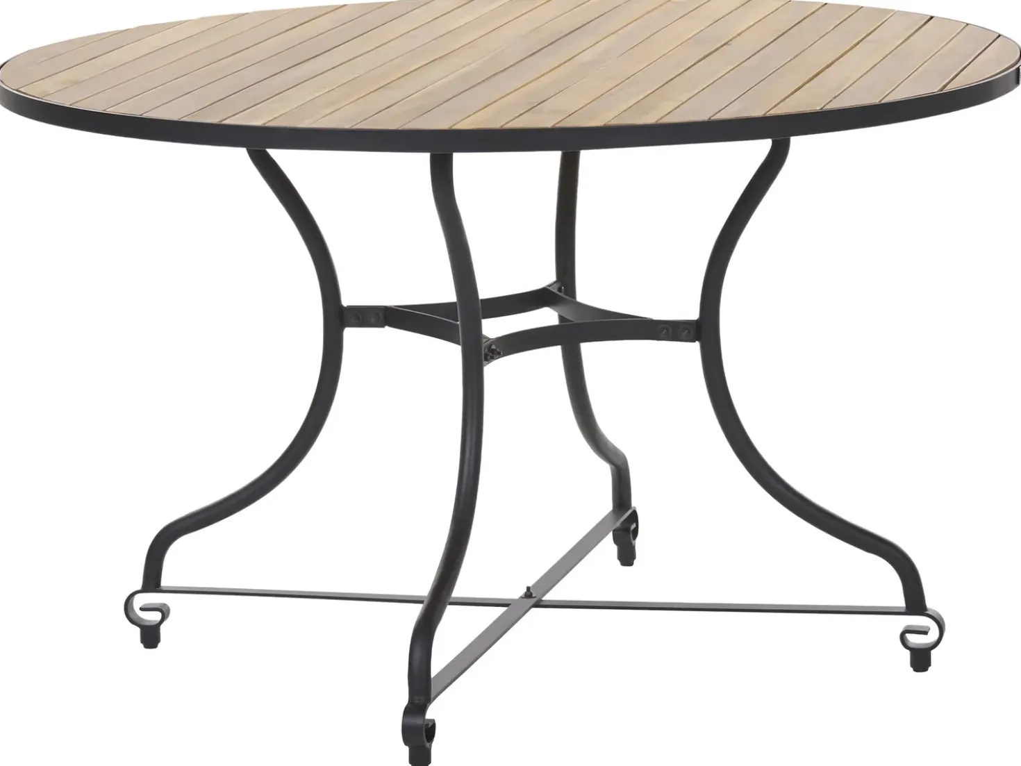 Tavolo da pranzo da giardino LASCARI 120 cm 120 cm Legno d'acacia Marrone chiaro
