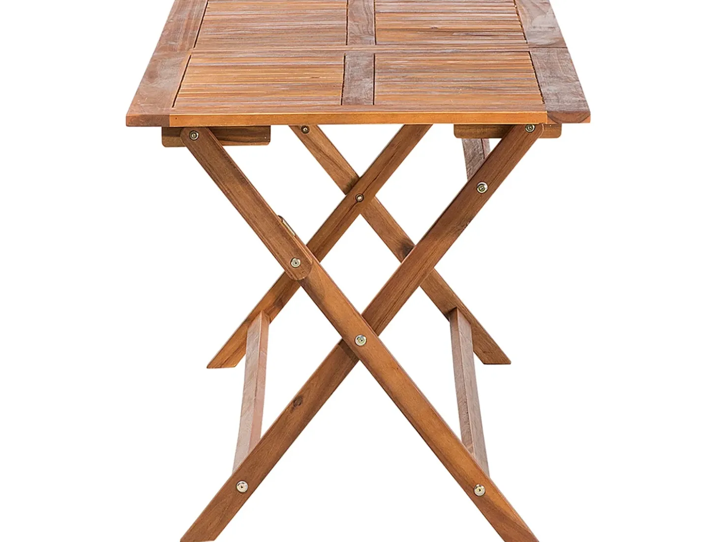 Tavolo da pranzo da giardino CENTO 140 cm 75 cm Legno d'acacia Marrone