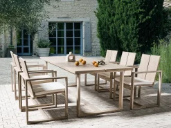 Tavolo da pranzo da giardino AZZANELLO 230 cm 100 cm Legno d'acacia Marrone chiaro