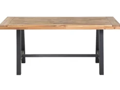 Tavolo da pranzo da giardino SCANIA 170 cm 80 cm Legno d'acacia Nero