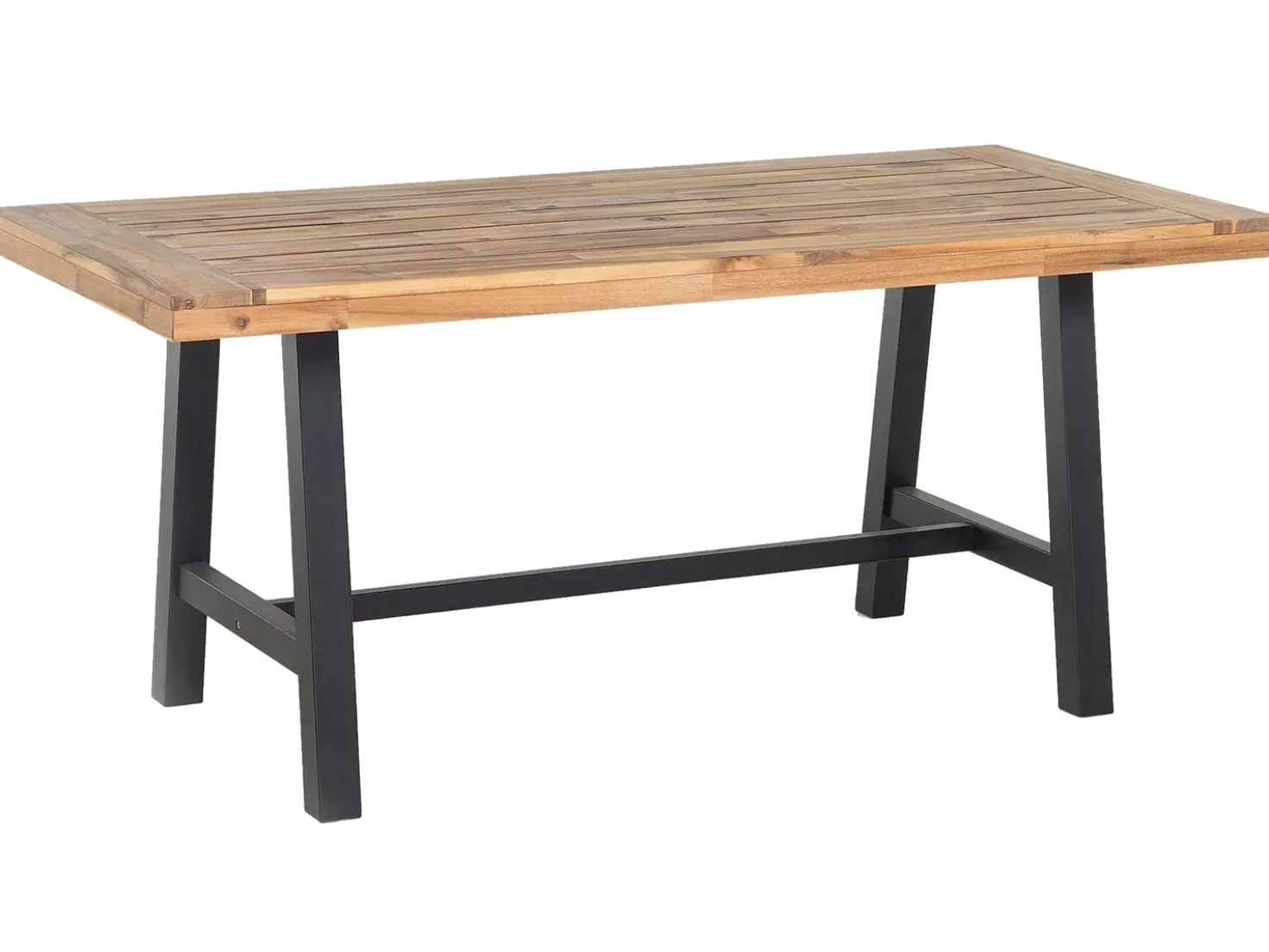 Tavolo da pranzo da giardino SCANIA 170 cm 80 cm Legno d'acacia Nero