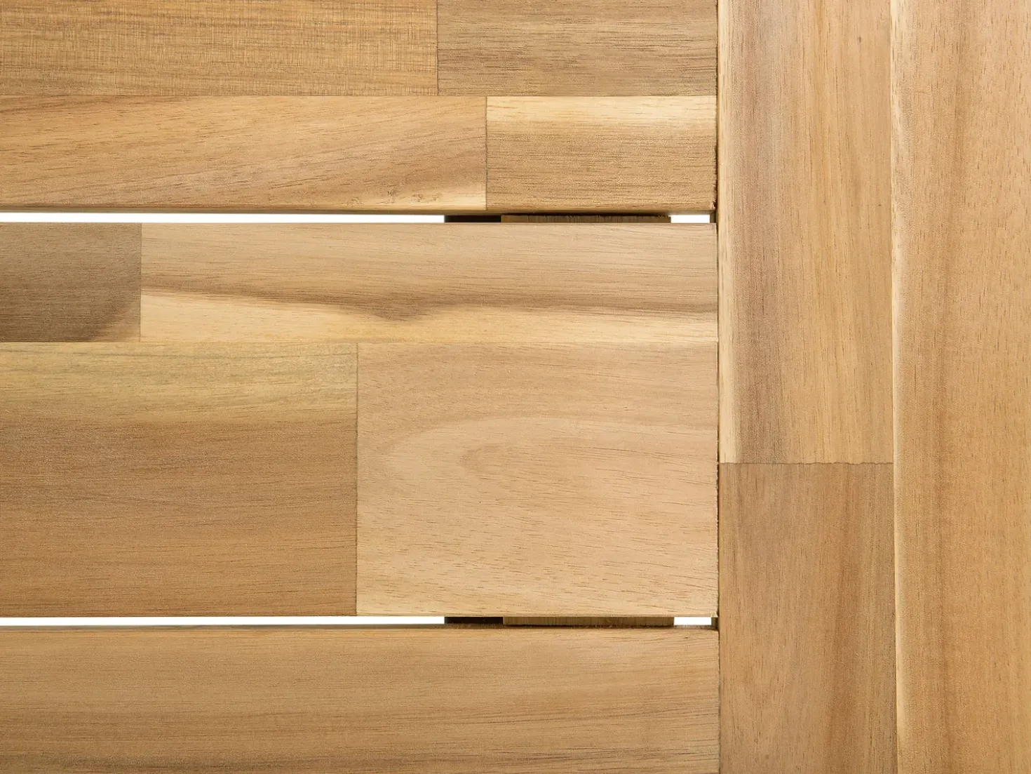 Tavolo da pranzo da giardino SCANIA 170 cm 80 cm Legno d'acacia Nero
